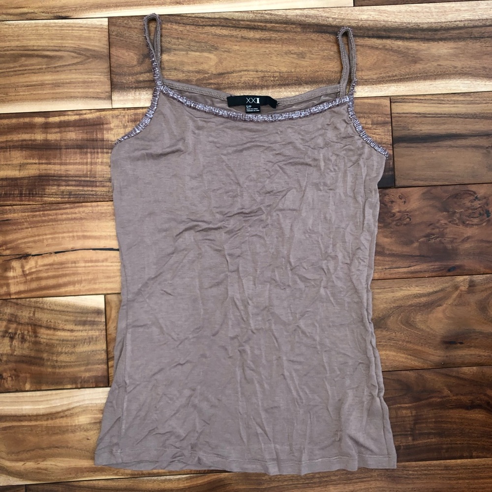 Mauve Beaded edge Tank